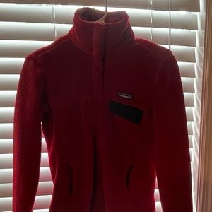 Red Patagonia Fleece Pullover